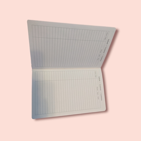 Teal Blue Dotted Journal w/ Index NWOT - Picture 9 of 10